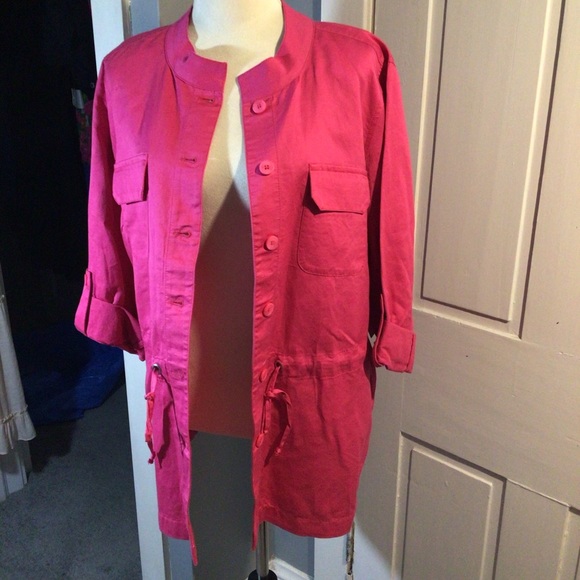 NWT Chico’s Linen Shacket JT - Picture 4 of 5